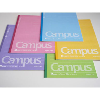 Campus Notebook Open Campus Notebook Set of 5 color 7mm Dot line B5 – Enjoy Life Japan