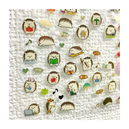 Decoration Schedule Stickers - Hedgehog