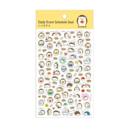 Decoration Schedule Stickers - Hedgehog