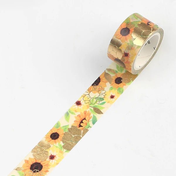 Washi Tape Sunflower - Enjoy Life Japan